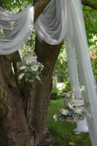 svatební dekorace u obřadu