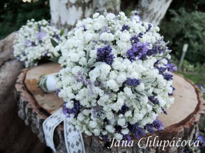 pugét gypsophila a levandule